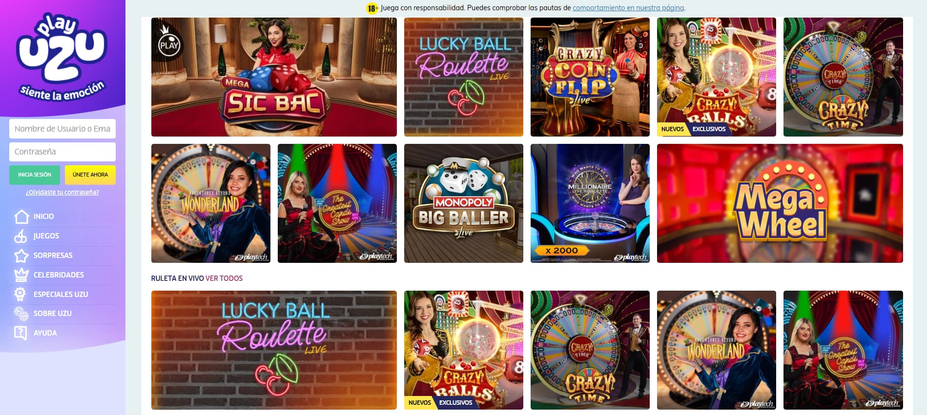 PlayUZU en Vivo PlayUZU en Vivo