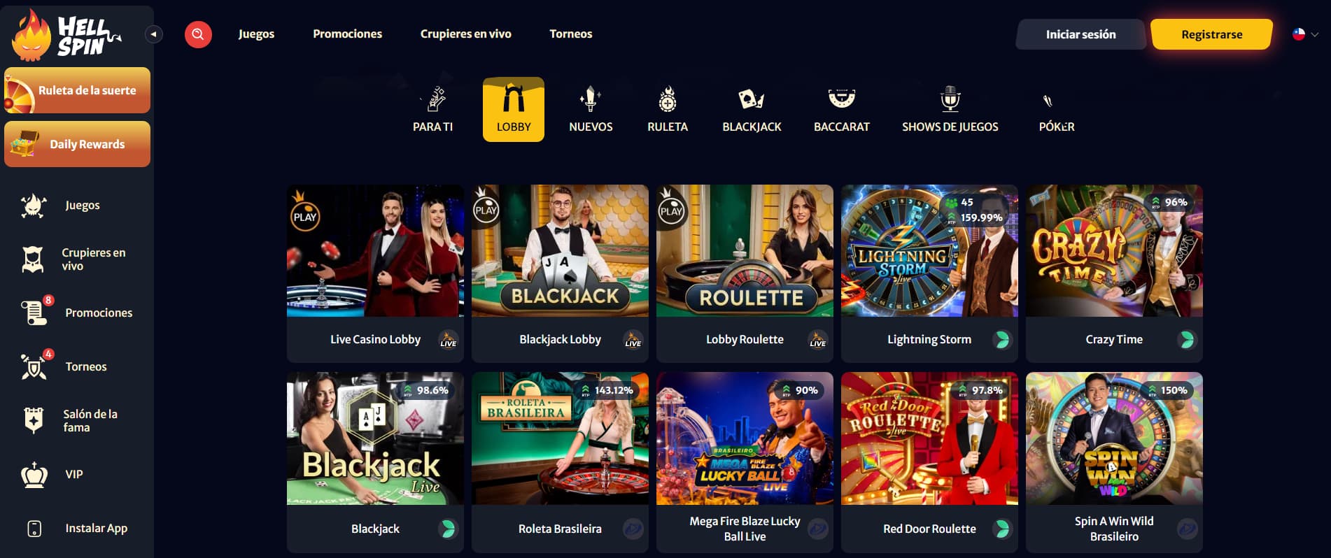 HellSpin Casino en Vivo HellSpin Casino en Vivo
